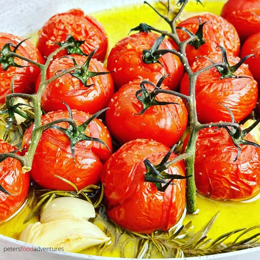 Tomates cherry asados al horno