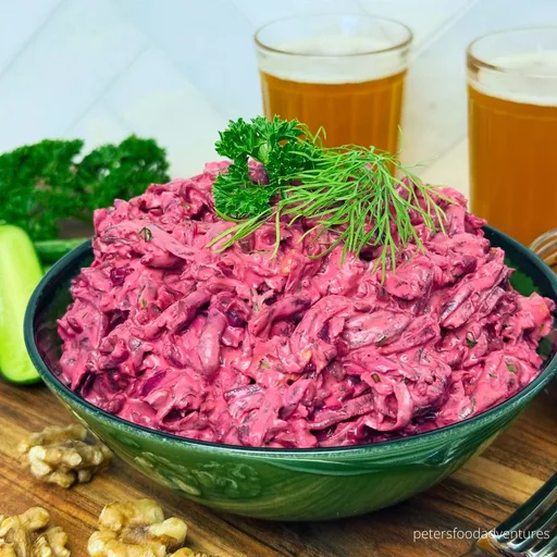 Ensalada rusa de remolacha