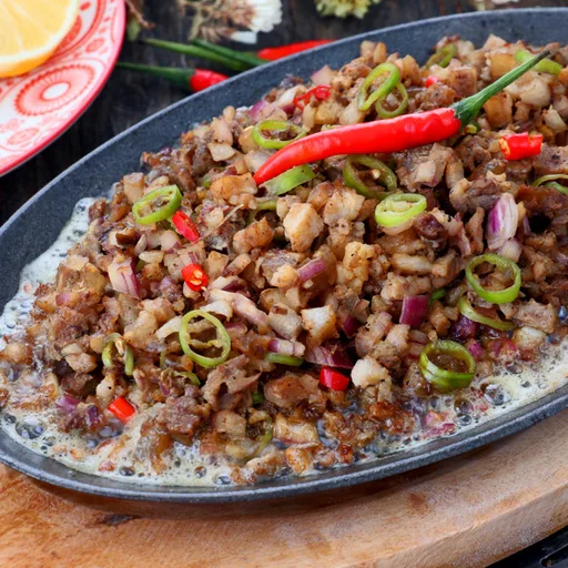 Receta de Sisig con panceta de cerdo
