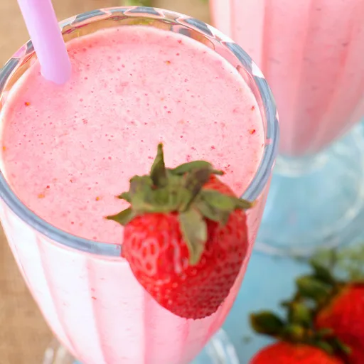 Batido de fresa con yogur