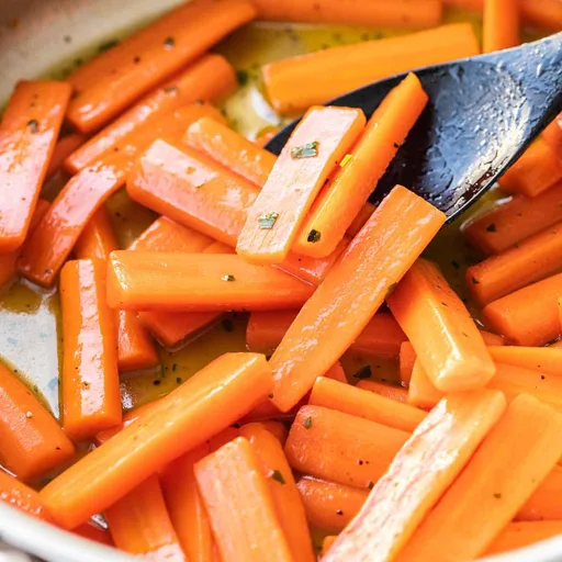 Zanahorias glaseadas con miel