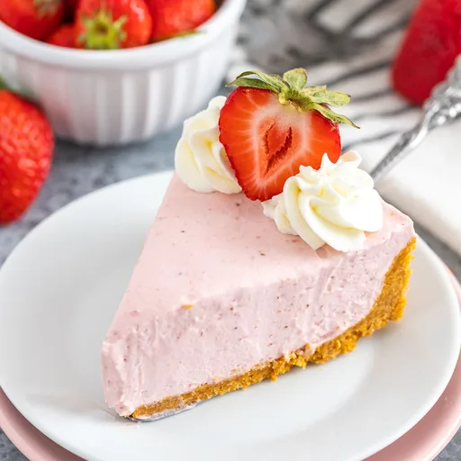 Tarta de queso y fresas sin horno