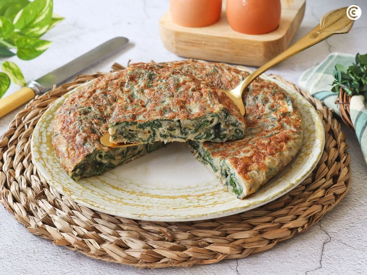 Swiss chard omelette