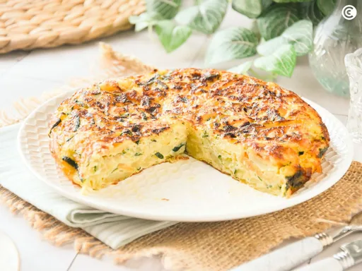 Tortilla de patatas y calabacín
