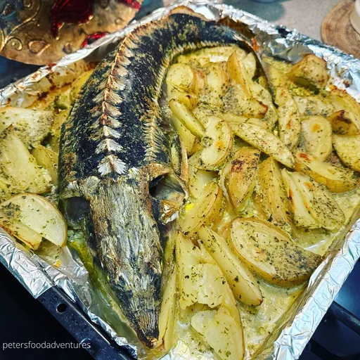 Receta de esturión al horno