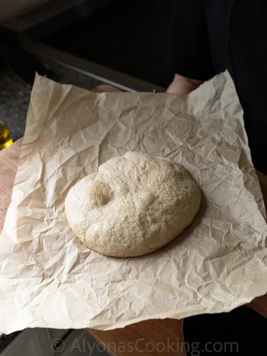 Receta de masa de pizza integral de masa madre