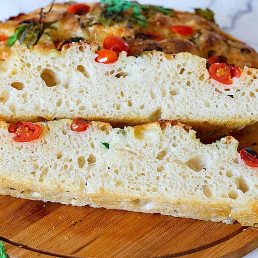 Focaccia de masa madre