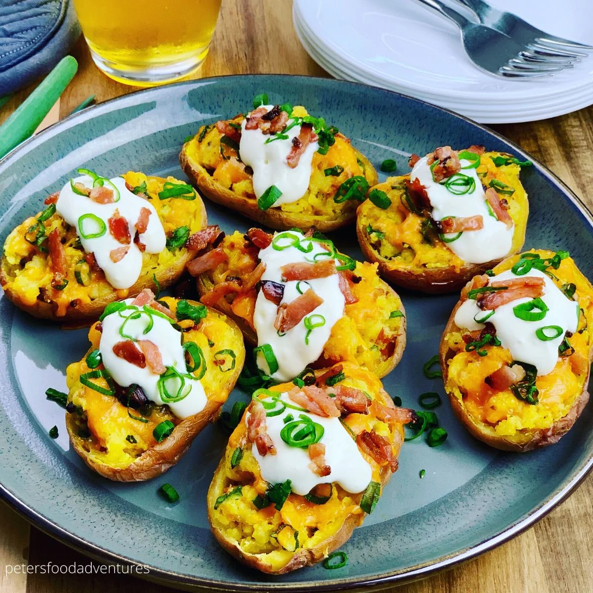 Air Fryer Twice Baked Potatoes