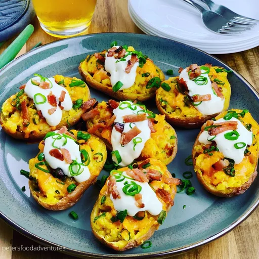 Batatas recheadas na air fryer