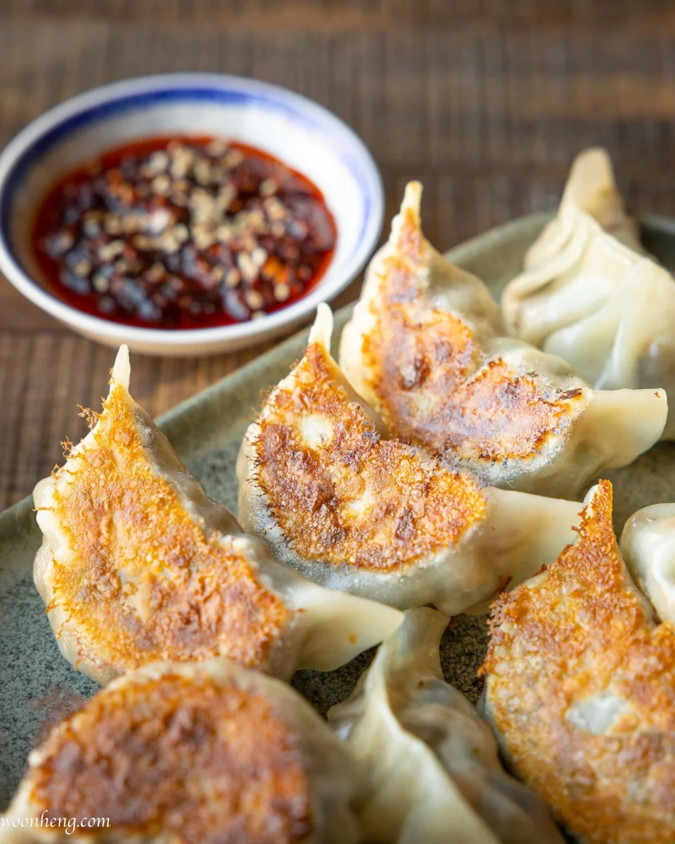 Golden Bottom Veggie Potstickers