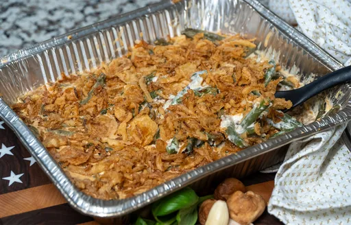 Smoked Green Bean Casserole With Homemade Mushroom Soup