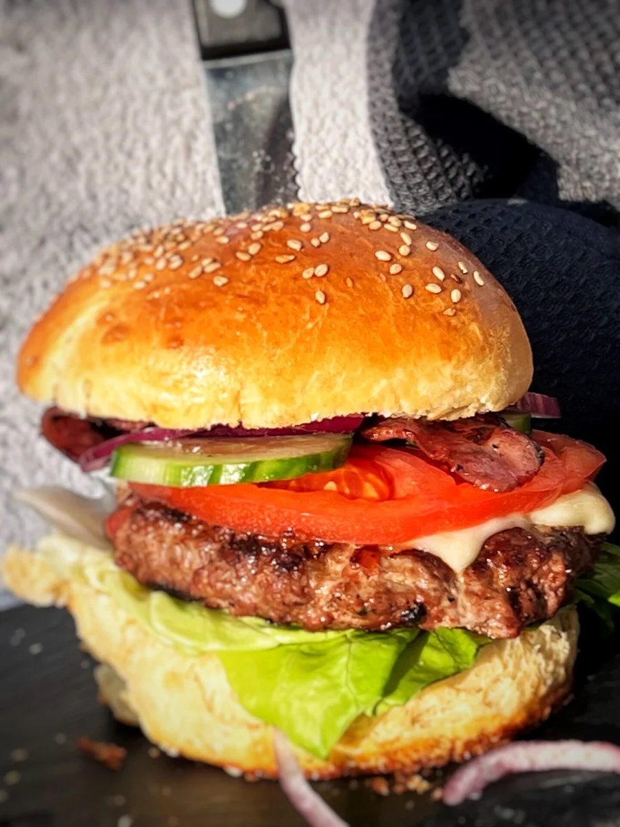 Selbstgemachte Burger- schmecken immer gut!