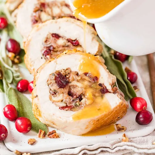 Pechuga de pavo rellena