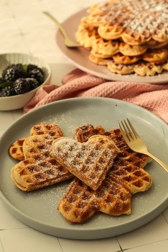 Waffeln mit wenig Zucker – fluffig, einfach und perfekt für jeden Tag