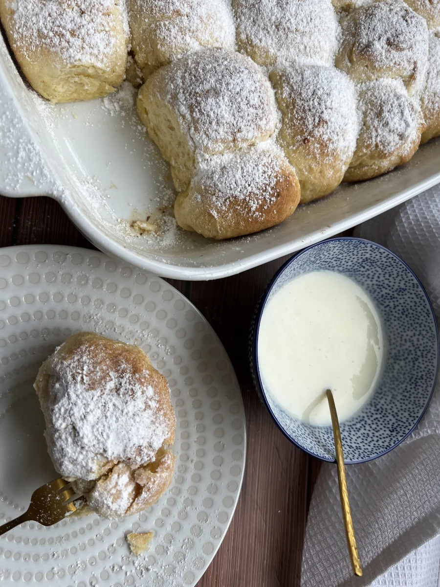 German Buchteln- delicious sweet bread dumplings
