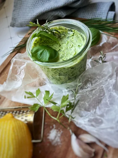 Homemade herb butter