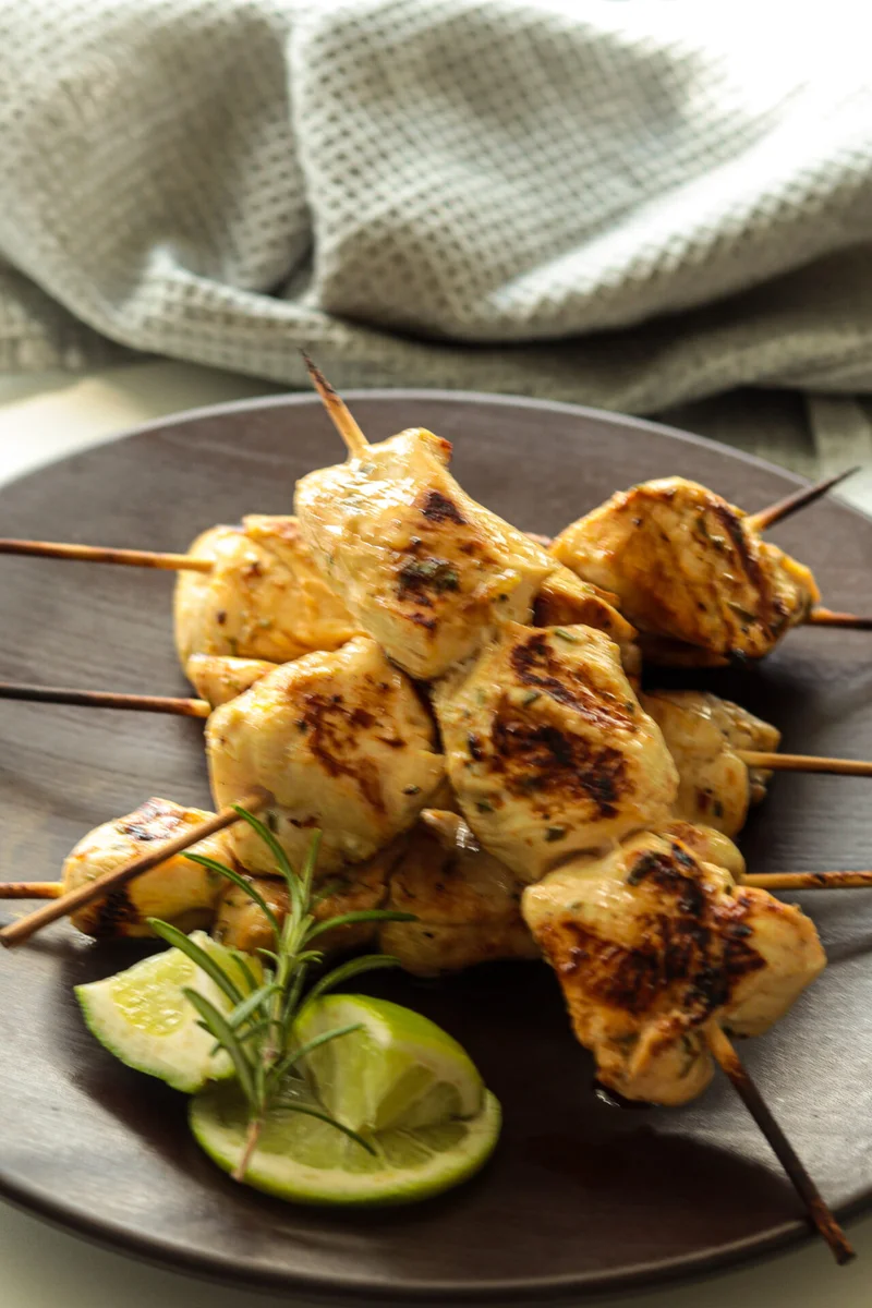 Honey Lime Chicken Skewers