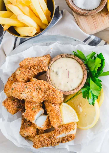 Bastoncitos de pescado en freidora de aire