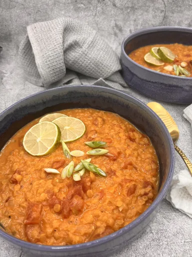 Red lentil and coconut soup