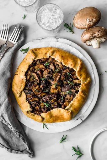 Leek and Mushroom Galette