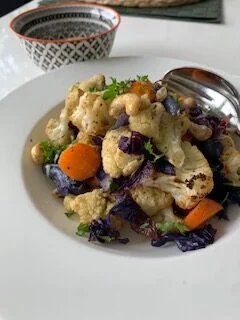 Oven roasted Cauliflower Salad