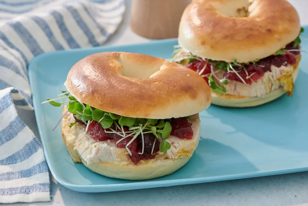 Turkey Cranberry Bagel Sandwich