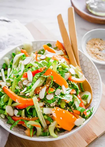 Bok Choy Salad with Sesame Soy Sauce