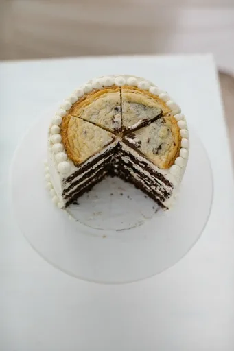 Tarta de galletas con pepitas de chocolate