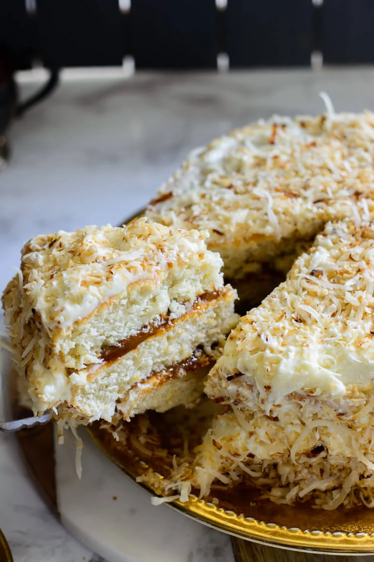 Coconut Caramel Cake