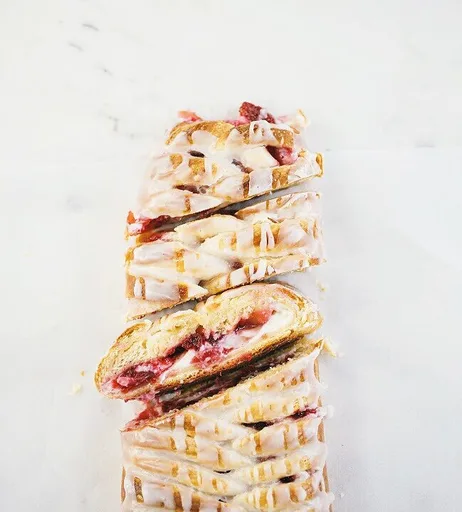 Cream Cheese Cranberry Danish Braid