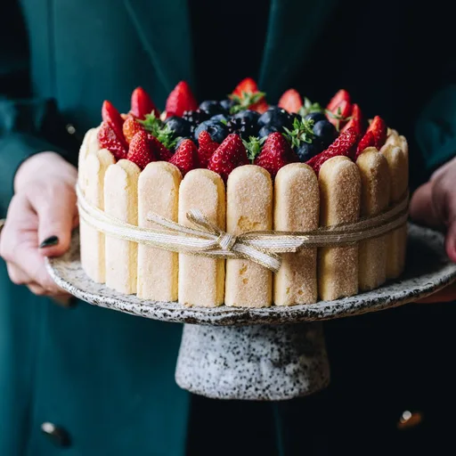 No-bake Charlotte Cake - Keke Hāriata Kore-tunu