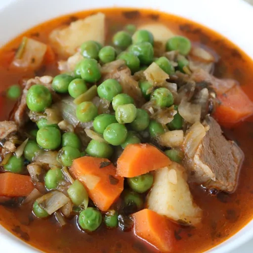 Bezalla bi lahme (Pea Stew)