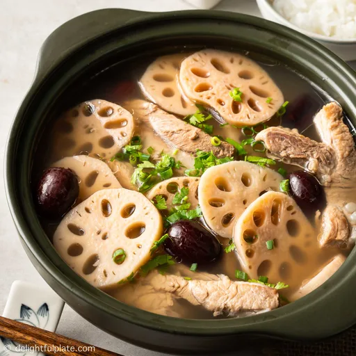 Lotus Root Soup with Pork Rib (Canh Suon Cu Sen)