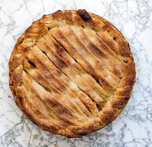 Hard Cider Caramel Apple Pie