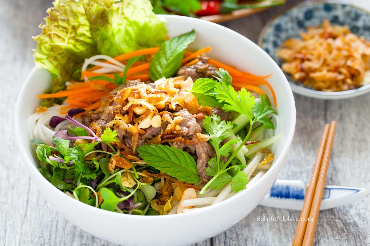 Bún Bò Nam Bộ (Vietnamese Beef Noodle Salad)