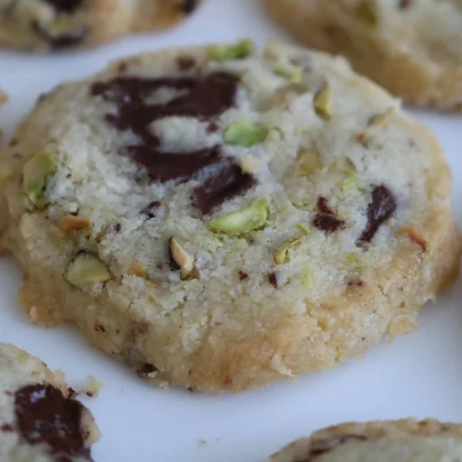 Pistachio and Chocolate Shortbread Cookie Recipe