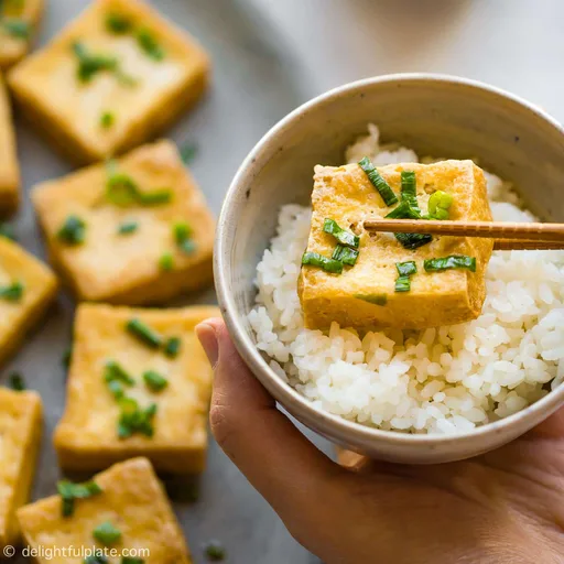 Vietnamese Fried Tofu with Scallions (Đậu rán tẩm hành)