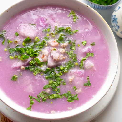 Canh Khoai Mỡ (Vietnamese Purple Yam Soup)