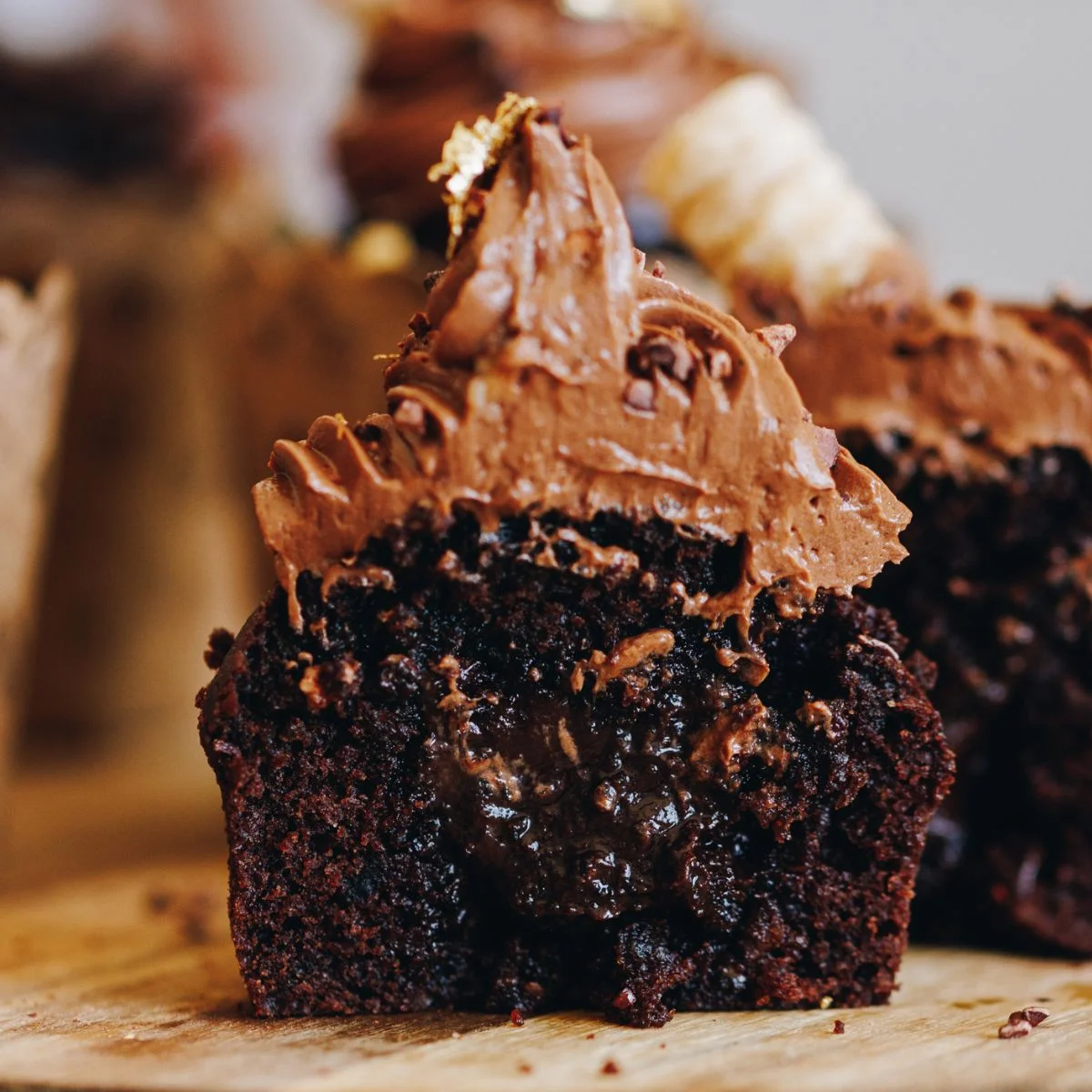 Chocolate Ganache Muffins