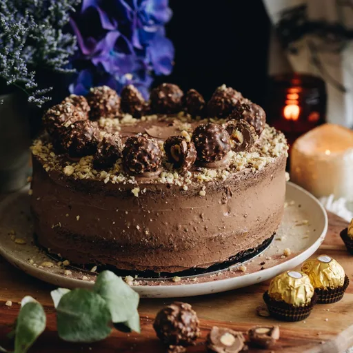 Tarta de chocolate y avellanas