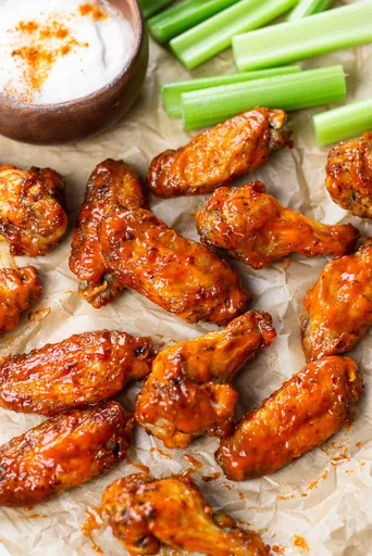 Oven Baked Buffalo Chicken Wings with Dry Rub