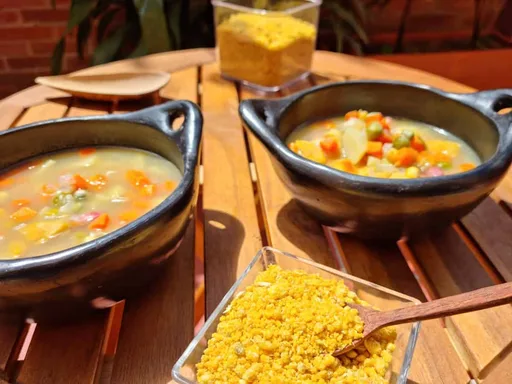 Sopa de Verduras con Fariña