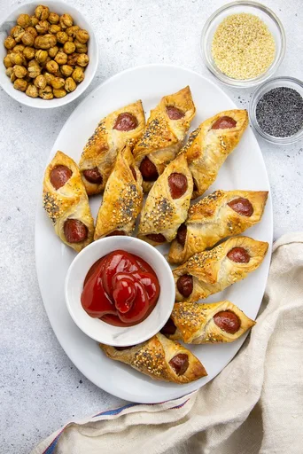 Salchichas en hojaldre
