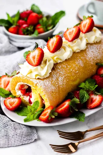 Strawberry Swiss Roll