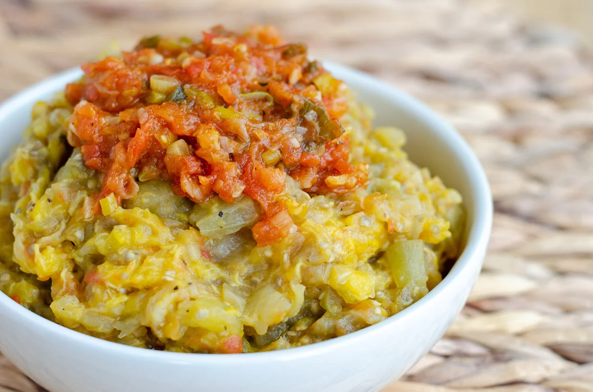 Colombian Plantain and Eggplant Mash (Boronía)