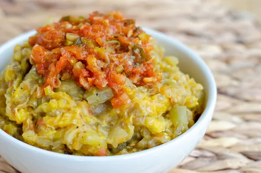 Puré de Plátano y Berenjena Colombiano (Boronía)