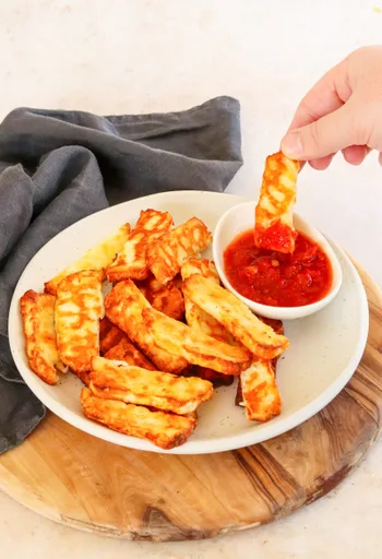 Air Fryer Halloumi Fries
