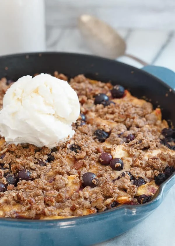 Gluten Free Peach Blueberry Buckle