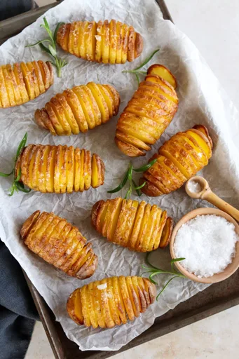 Air Fryer Hasselback Potatoes
