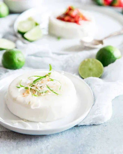 Key Lime Coconut Panna Cotta